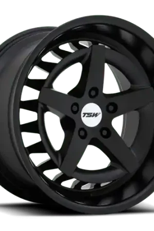 Free Shipping TSW DEGNER Alloy Wheel 18x10 ET25 5x112 Semi Gloss Black 66.56mm CB
