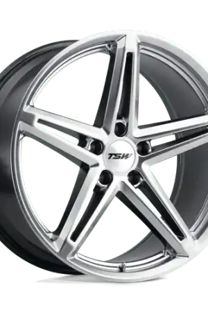 Premium TSW MOLTENO Alloy Wheel 18x9.5 ET40 5x120 Hyper Silver 76.1mm CB