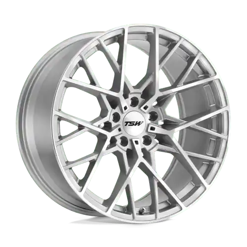 TSW SEBRING Alloy Wheel 18x9.5 ET35 5x112 Silver With Mirror Cut Face Free Delivery