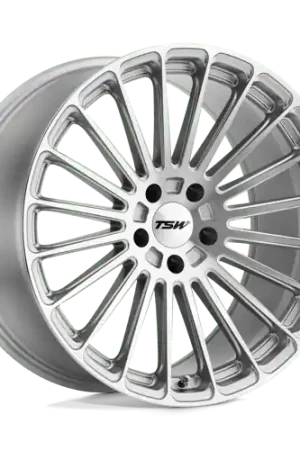 Next Day Delivery TSW TURBINA Alloy Wheel 18x9.5 ET39 5x120 Titanium Silver Mirror Cut F