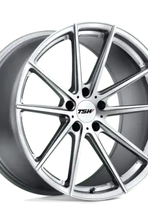 Top Rated TSW BATHURST Alloy Wheel 19x8.5 ET15 5x114 Silver With Mirror Cut Face