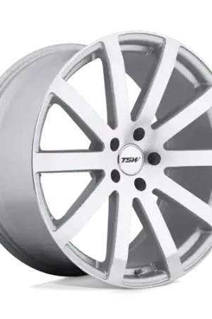 Reduced Price TSW BROOKLANDS Alloy Wheel 19x9.5 ET35 5x120 Silver With Mirror Cut Fa
