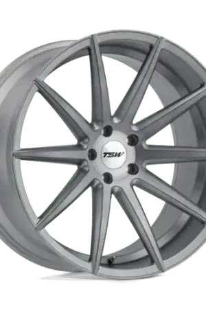 Discount TSW CLYPSE Alloy Wheel 19x9.5 ET20 5x120 Titanium With Matt Brushed Fa