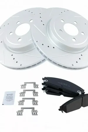 Ceramic Performance Brake Rotor and Pad Kit; Front Fresh Stock