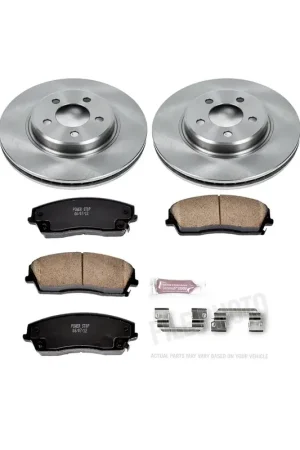 Weekend Sale PowerStop OE Replacement Brake Rotor and Pad Kit; Front