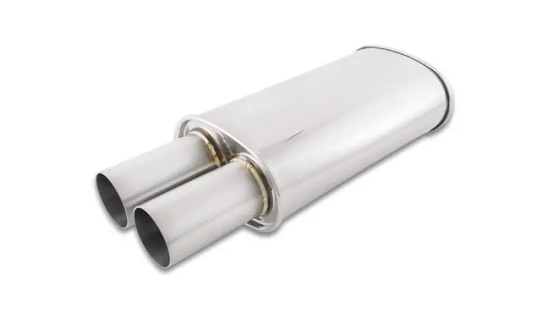 Affordable Vibrant Streetpower Oval Muffler w/3.00in Round Straight Cut Tip (2.50 — PMD Premier Motoring Development