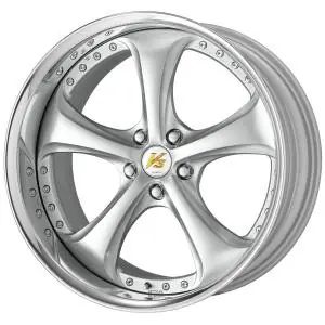 Work Wheels VS-KF 5x105 18x12-10 Light Grey Silver L Disk FULL REVERSE Cheap
