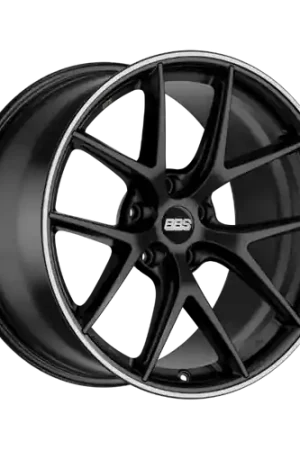 BBS CI-R 5x120 19x10 +25 Satin Black Polished Rim Protector Clearance
