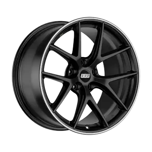 BBS CI-R 5x120 19x10 +25 Satin Black Polished Rim Protector Clearance