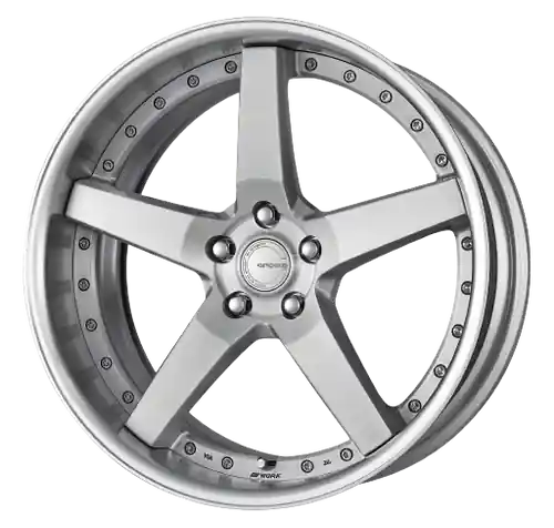 Work Gnosis Gr203 5x115 21x9.5+22 H Disk Brush Silver Clear Original