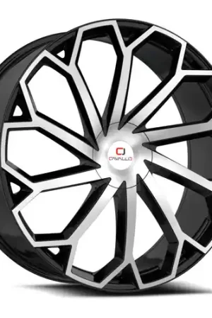 Hassle-Free Returns Cavallo CLV-51 5x115/5x120 22x9.5 +15 Gloss Black & Machined