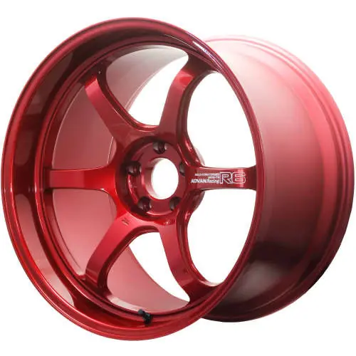 Advan Racing R6 5x114.3 20x10.0 +35 RACING CANDY RED Free Returns