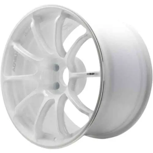Advan Racing RSIII 5x120 18x9.5 +45 RACING WHITE METALLIC & RING Seasonal Sale