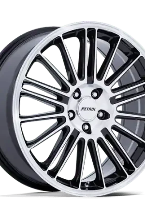 Low Price Petrol PE001 P1D 5X115 17x8 +40 GLOSS BLACK WITH MACHINED FACE