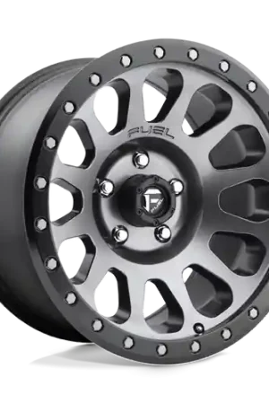 Fan Favorite Fuel 1PC D601 VECTOR 5X150 18X9 +1 MATTE GUN METAL BLACK BEAD RING