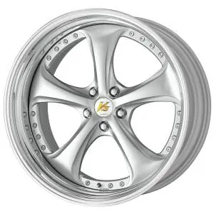 Final Sale Work Wheels VS-KF 5x105 20x10-22 Light Grey Silver L Disk STEP RIM