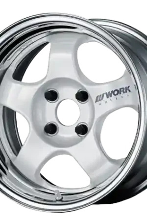 Work Meister S1 2P 5x120 15x9.5+45 A Disk White Direct From Manufacturer