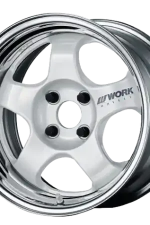 Fast Shipping Work Meister S1 2P 5x100 15x9+12 A Disk White