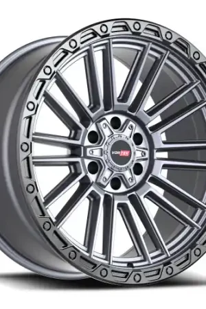 Place Order Vortek VRT-604 8x170/8x180 20x9.5 +18 Matte Titanium With Black Bead Ring