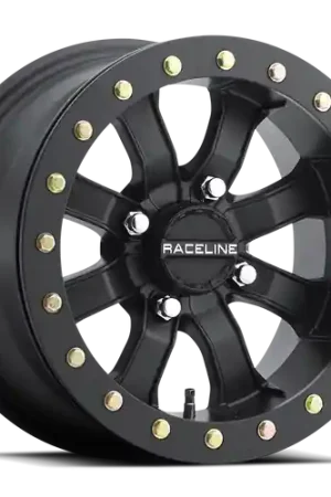 Raceline A71B Mamba Beadlock ATV/UTV 4X156 14x7 +61 Black Free Returns