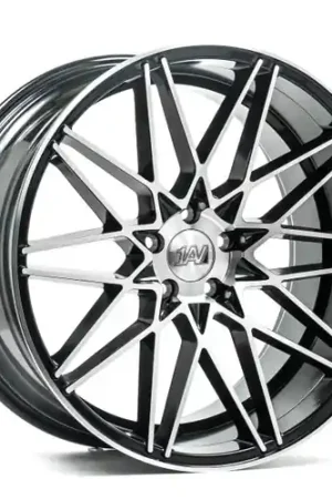Axe ZX4 5x115 22X10.5+38 BLACK AND POLISHED FACE Exclusive