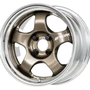 Work Meister S1 2P 5x120 15x6.5+45 A Disk Titanium Gold Authentic