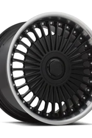 Top Pick MRR VP4 5x108 22x9 +38 Black Machined Lip