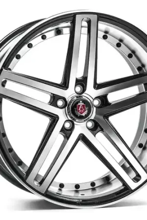 Reduced Price Axe EX20 5x120 20X8.5+38 BLACK AND POLISHED FACE