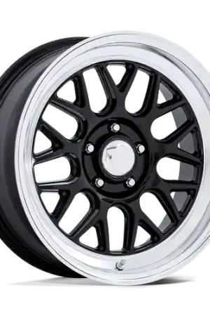 American Racing Vintage VN516 G-FORCE 5X120.65 17x9 +0 GLOSS BLACK W/ DIAMOND CUT LIP Fan Favorite