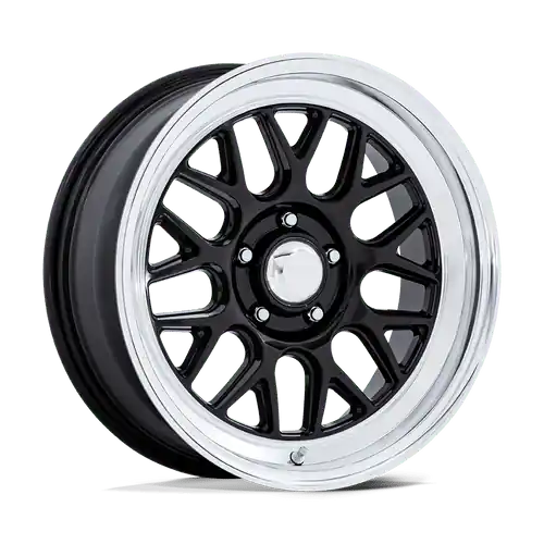 American Racing Vintage VN516 G-FORCE 5X120.65 17x9 +0 GLOSS BLACK W/ DIAMOND CUT LIP Fan Favorite