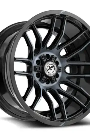 Handmade XF Off-Road XF-232 6x135/6x139.7 20x10 -24 Gloss Black & Machined Titanium Double Dark Tint