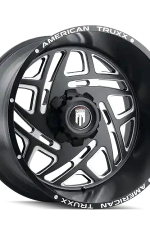 American Truxx Cosmos AT1904 8x170 22x12-44 Black/Milled Free Delivery