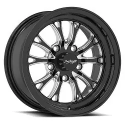 Flash Sale Boyd Coddington BC3 Bristol 5x114.3 15x9 6 Gloss Black / Milled Spokes