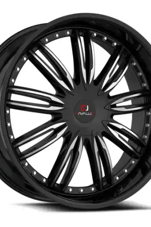 Cavallo CLV-54 5x108/5x114.3 20x8.5 +35 Gloss Black & Machined Seasonal Sale