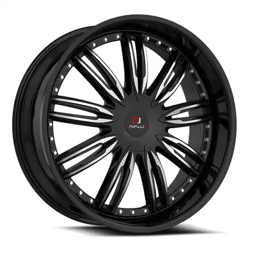 Cavallo CLV-54 5x108/5x114.3 20x8.5 +35 Gloss Black & Machined Seasonal Sale