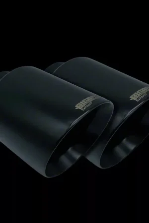 Bigboz Exhaust Bolt-On Exhaust Tips; 5-Inch; Flat Black Modern