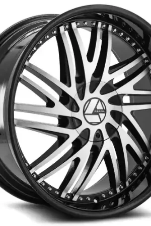 Top Rated Azara AZA-509 6x135/6x139.7 22x9.5 +25 Gloss Black & Machined