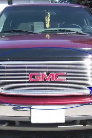 GMC Sierra APS Billet Grille - with Logo Opening - Upper - Stainless Steel - G65703S Reduced Price