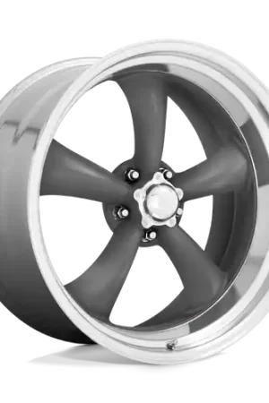 American Racing Vintage VN215 CLASSIC TORQ THRUST II BLANK 18X10 +6 MAG GRAY MACHINED LIP Next Day Delivery