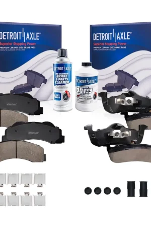 6pc Front & Rear Ceramic Brake Pads Kit Today Only