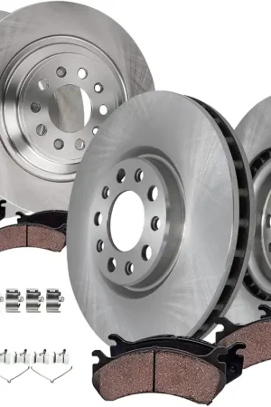8pc Front & Rear Disc Rotors and Ceramic Brake Pads Kit Holiday Sale