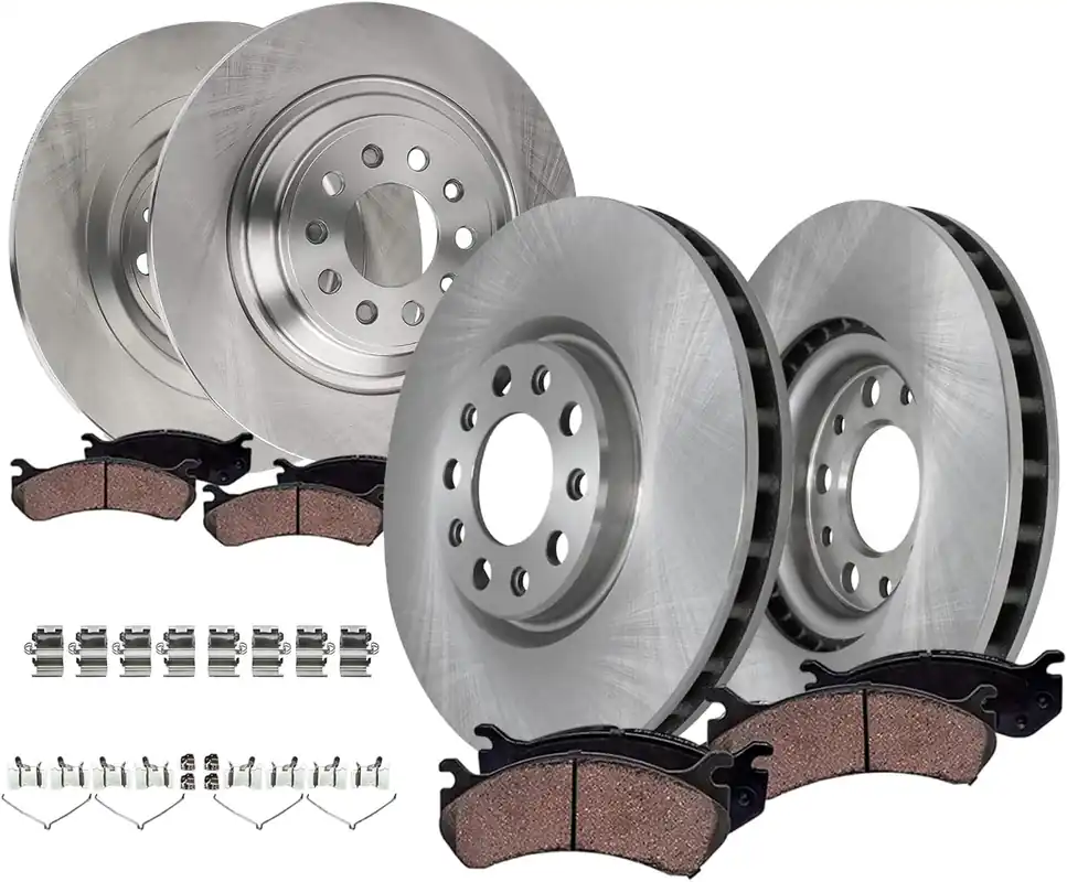 8pc Front & Rear Disc Rotors and Ceramic Brake Pads Kit Holiday Sale