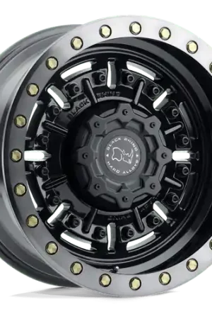 Handmade Black Rhino ABRAMS 6X114.3 17X8.5 0 GLOSS GUN BLACK W/ MACHINED DARK TINT