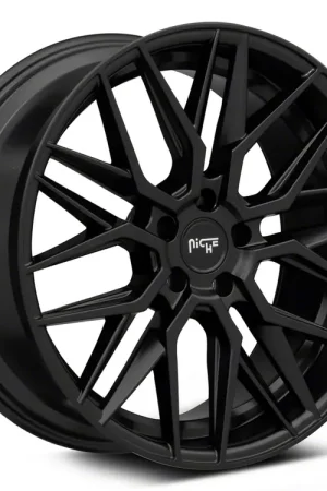 Niche Gamma Matte Black Wheel; 20x9; 38mm Offset Authentic