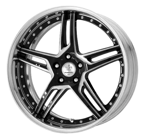 Best Choice DURANDAL DD5.2 Machined Black Polished 5x115 19X8.5 +60MM