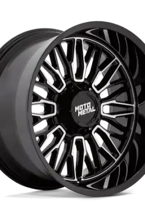 Moto Metal MO809 STINGER 8X170 22X10 -18 GLOSS BLACK MACHINED Sale
