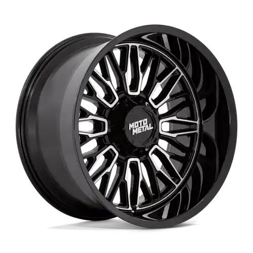 Moto Metal MO809 STINGER 8X170 22X10 -18 GLOSS BLACK MACHINED Sale