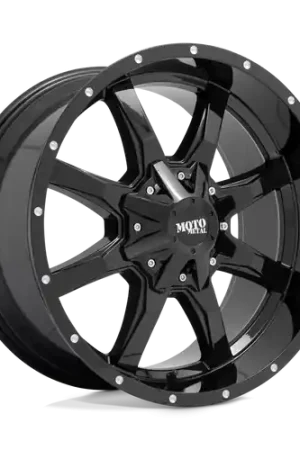 Express Delivery Moto Metal MO970 5X139.7/5X150 20X10 -18 GLOSS BLACK WITH MILLED LIP