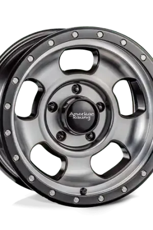 Exclusive Offer American Racing AR969 ANSEN OFFROAD 5X139.7 17X8 0 SATIN BLACK MACHINED W/ SATIN BLACK RING