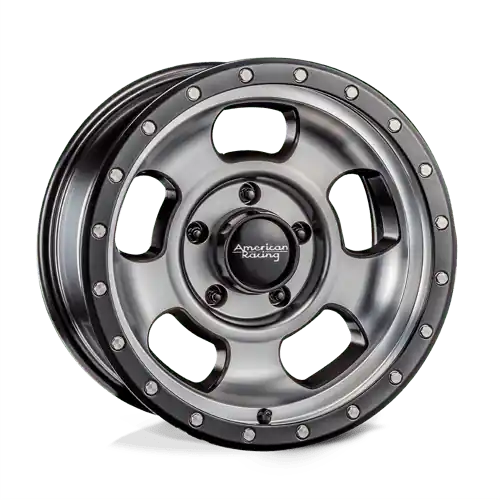 Exclusive Offer American Racing AR969 ANSEN OFFROAD 5X139.7 17X8 0 SATIN BLACK MACHINED W/ SATIN BLACK RING